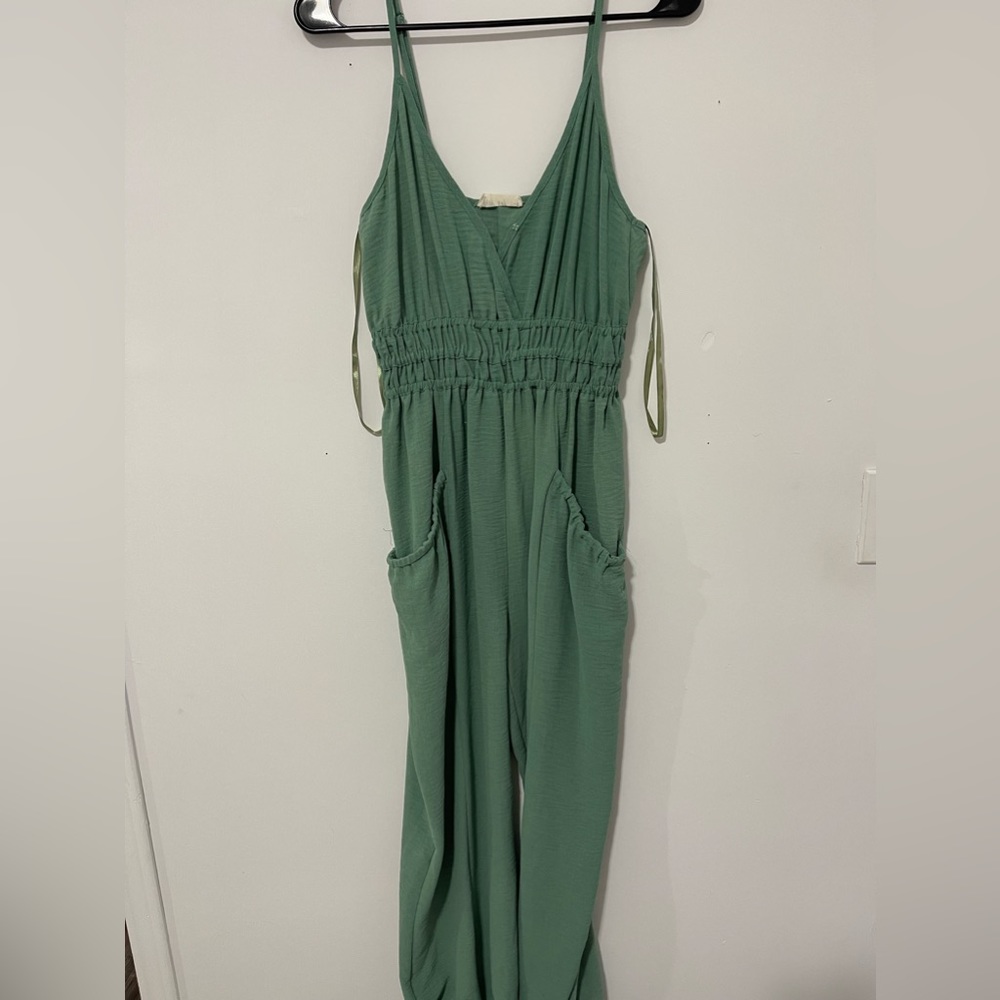 Pink lily jumpsuit